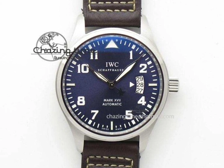 MIROTIME 1227 Big Pilot Real PR IW502701 RG YLF 1:1 Best Edition Blue Dial On Calfskin Strap A Classic 7225